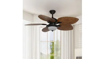 Retro Remote Control Ceiling Fan Lamp for Dining Room1