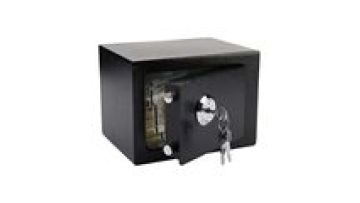17cm Steel Mechanical Home Safety Box with Key Lock Small Safe Money Cash Deposit Jewelry File Locker1