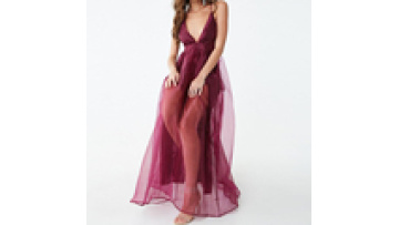 Wholesale High Fashion Gorgeous Sexy Deep V Neck Plunge Sexy Night Dress For Women1