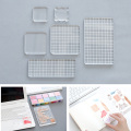 Acrylic Clear Stamp Block Handle Stamping Photo Album Decor Essential Stamping Tools for Scrapbooking DIY Crafts Stamps Making