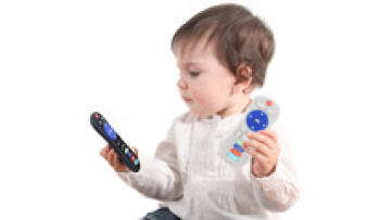 Unique TV Remote Control Shape Silicone flexible Baby Soother teething toys Chew Toys1