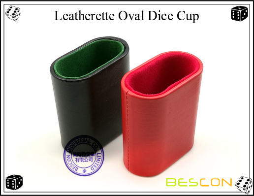 Leatherette Oval Dice Cup