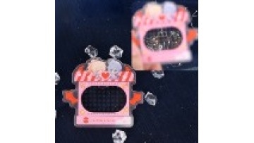 Custom Diffraction Sheet Acrylic Keychain UV Printed Plastic Customised Acrylic Keychain Acrylic Keychain Frame1