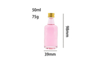 Miniature Little Spirit Liquor Alcohol Vodka Gin Rum 50ml Glass Bottles with Screw Lid1