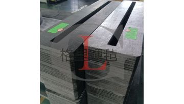 Square hole carbon fiber composite hard