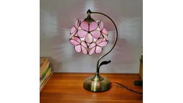 Elegant Floral Table Lamp for a Warm Bedroom Glow1