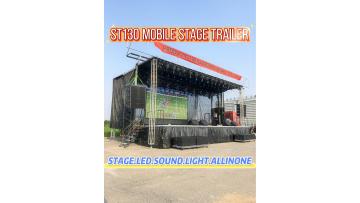 ST130 Mobile Stage Trailer | Professional Lighting & Sound System Ready for Nigeria Church Crusade