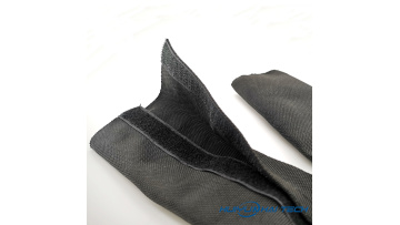 Black Teduolong velcro woven mesh pipe