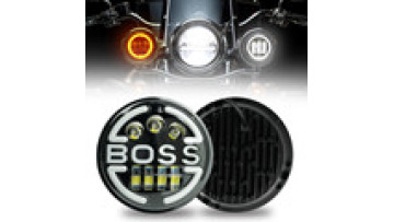 High Lumen Brightness Boss Drl Halo Ring Dual Color 12v-80v Off Road Round 7 Inch Led Headlight For Jeep Wrangler Motorcycle1