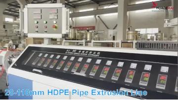 Good quality 20-110mm PE pipe extrusion line 