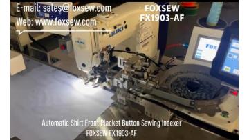 Automatic Shirt Front Placket Button Sewing Indexer FX1903-A