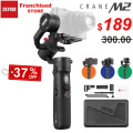 Zhiyun Crane M2 3-Axis Handheld Gimbal Stabilizer for Sony A6500 A6300 Canon M6 Mirrorless Camera & Action Camera & Smartphone