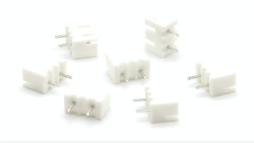Wafer XH2.5 Connector Straight DIP NL66 White Missing Middle Pin Without Kinked Pin 3P