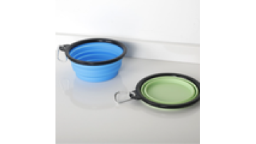 BPA free and food grade Foldable Silicone Collapsible Pet Bowl Dog Bowls Collapsible Travel Dog Bowl1