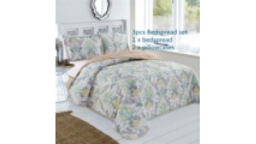 BSCI certificates manufacturer direct wholesale embroidery microfiber quilt bedspread lightweight1