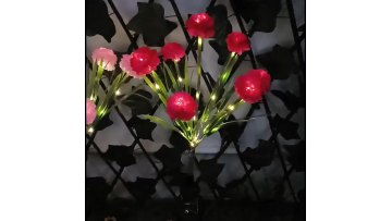 Solar 42Led Snow Lotus Flower Light Outdoor Party Holiday Landscape Garden Pathway Security Gate Lawn Spike Light1