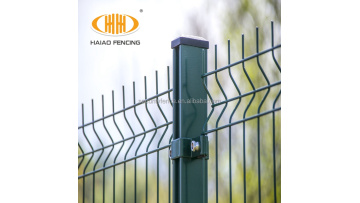 green pvc coated steel metal garden netting fencing 3d fence for outdoor1