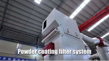 Powder coating filter system