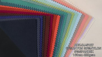 Hot Selling Suit Material Knit nylon rayon spandex  Fabric viscose Ponte De Roma  shirt Fabrics for clothing1