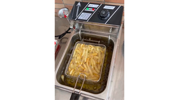French fires of electric deep fryer