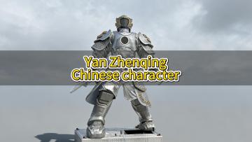 Realistic Yan Zhenqing Robot Model