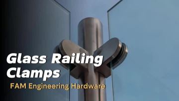 043 90 Degree Glass Clamps for 8-12mm Frameless Tempered