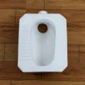 Medium deep white cheap ceramic wc pan water closet porcelain squatting squat toilet Rural squatter