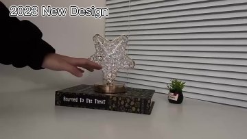 Factory Wholesale New Morden Hotel Rechargeable Usb Touch Crystal Acrylic Home Bedroom Living Room Luxury led Table Lamp1