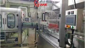 Vietnam customer Curry sauce / Barbecue sauce filling capping labeling machine1
