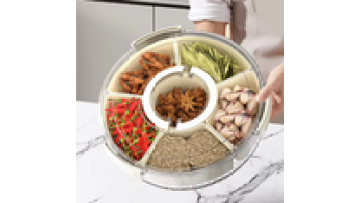 Portable Rotating 6-Compartment Spice Storage Box1