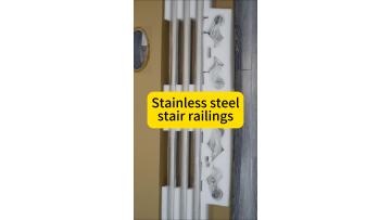 Stainless steel staircase railing and handrail