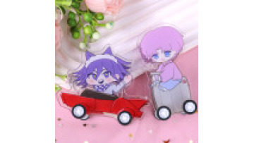 Custom Pull-back Car Customized Acrylic Toy Q-Version Character Car Anime Peripheral Plaque1