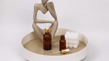 Brown dropper bottle