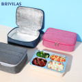 Brivilas women lunch bag box portable cooler bag insulation waterproof picnic bag portable school breakfast box high quality