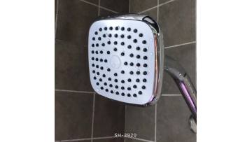 SH-3920 Bathroom 4 Inch Square Plastic Chromed Wall Mounted Rain System Shower Head Cheap1
