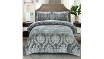 Flannel fleece comforter luxury winter bedding set comforter King Queen size winter comforter set1