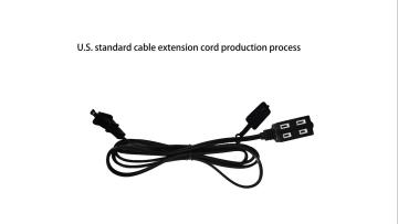 U.S. standard cable extension cord production