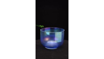  Q're Clear Indigo Crystal Singing Bowl