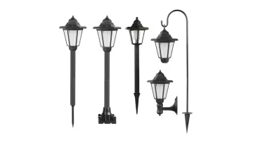 Elegant Vintage Hexagon Solar Lantern Lights for Outdoor Decor1