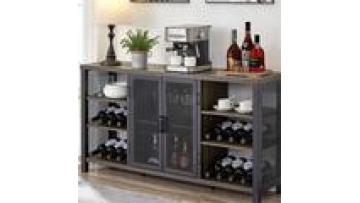 Custom hot sale modern Style iron work Living Room supermarket bar Wall Mounted Display storage Cabinet wine rack1