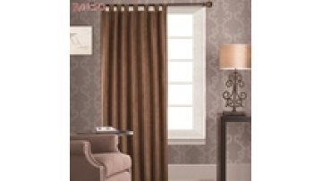 Luxury suede blackout curtain plain color luxury material hotel living room blackout window curtains1