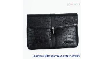 Business Elite Genuine Leather Clutch