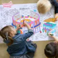 Infant Shining Drawing Toys Baby Painting Scroll 10m Giant Theme Scenes Element of Life 3Y+ Imagination Graffiti Coloring Game
