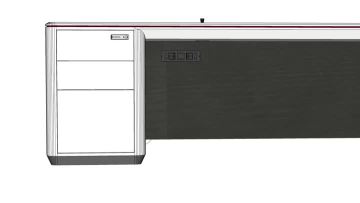 White Executive Desks with Patent