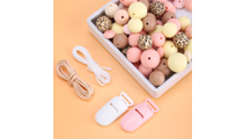 Wholesale Print 9mm 12mm 15mm Baby Teething Bead Bpa Free Food Grade Jewelry Baby Chew Round Loose Silicone Beads1