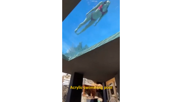 Custom size acrylic glass swimming pool pool acrylic swimming1