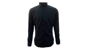 black and white business shirt