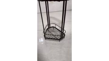 Bathroom triangular storage rack (black spray paint)