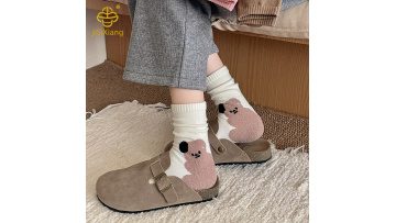Korean cartoon animal heel three-dimensional mid tube socks trendy socks