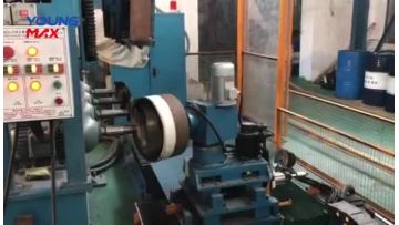 Double row multi-wheel polishing machine